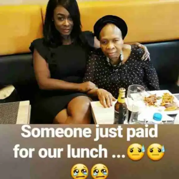 Stranger Gives Ex BBNaija Star, Uriel And Her Mum Free Sunday Treat